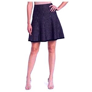 b+ab Skirt Blue Pleaded Midi Skirt Size 38 US Medium